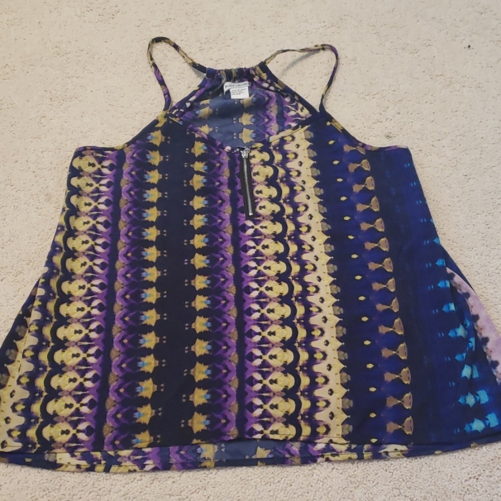 Green, Blue and Purple Tank Top